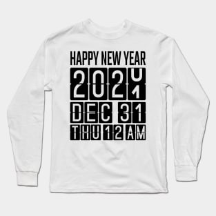 New Year Odometer, Happy New Year 2021 Long Sleeve T-Shirt